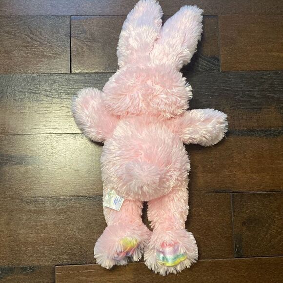 Build a bear Pawsome pink bunny colorful ears plush stuffed animal Easter spring - Picture 7 of 10